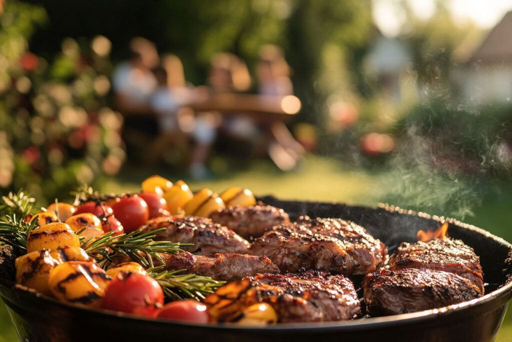 Perfekte Garten für Grillfans