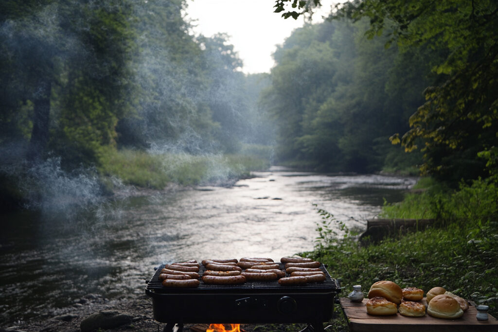 sauberes wasser beim grillen