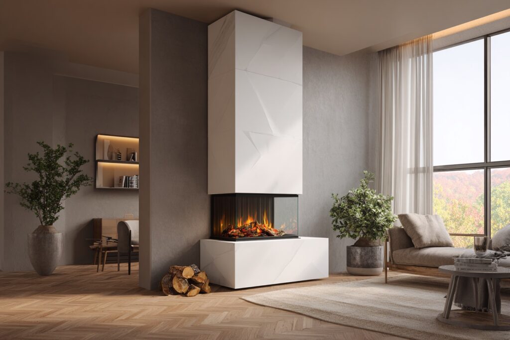 Elektrokamin mit Heizung