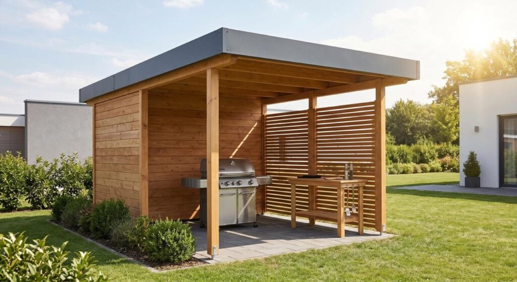 Carport für Grillküche