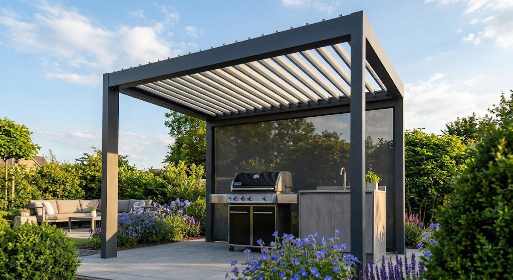 Pergola für Grillplatz
